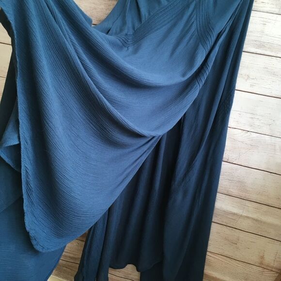 FREE PEOPLE FOUR PANEL MAXI DRESS IN DEEP TEAL - Picture 5 of 11